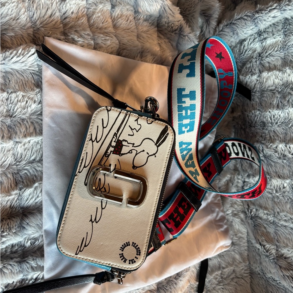 The Marc Jacobs  Snoopy Cream and Black Crossbody Bag